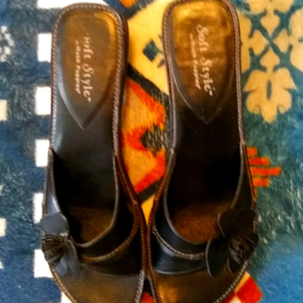 Black Size 6 Med Hush Puppies Open toe Pumps